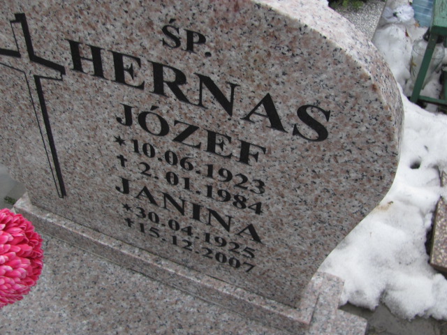 Janina Hernas 1925 Mysłowice NSPJ - Grobonet - Wyszukiwarka osób pochowanych