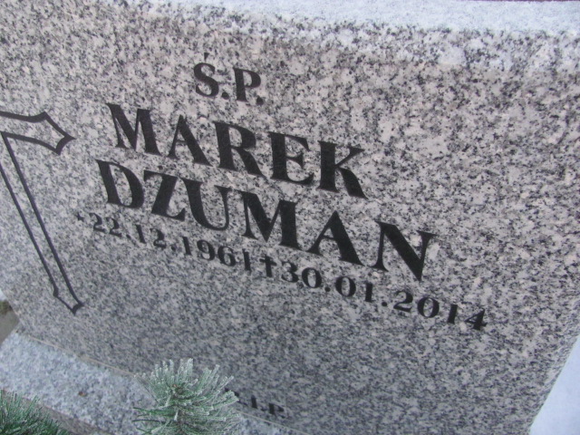 Marek Dżuman 1961 Mysłowice NSPJ - Grobonet - Wyszukiwarka osób pochowanych