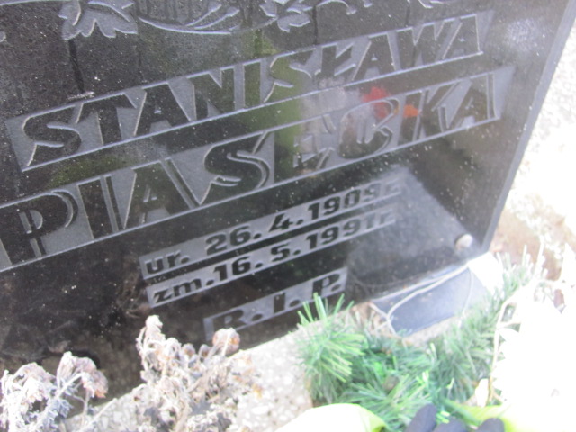 Stanisława Piasecka 1909 Mysłowice NSPJ - Grobonet - Wyszukiwarka osób pochowanych