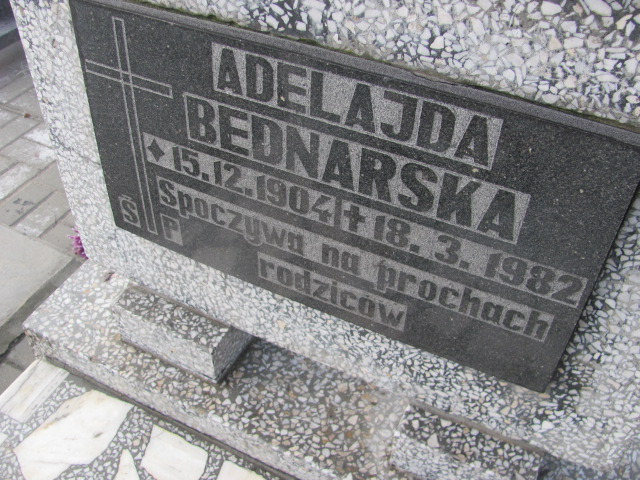 Adelajda Bednarska 1904 Mysłowice NSPJ - Grobonet - Wyszukiwarka osób pochowanych