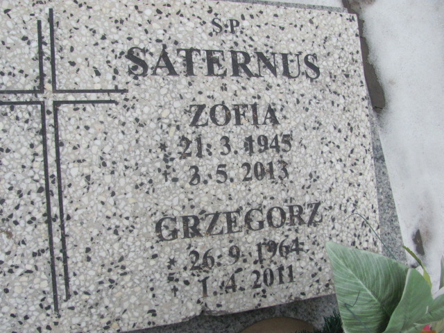 Grzegorz Saternus 1964 Mysłowice NSPJ - Grobonet - Wyszukiwarka osób pochowanych