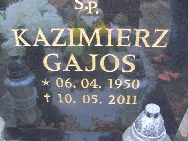 Kazimierz Gajos 1950 Mysłowice NSPJ - Grobonet - Wyszukiwarka osób pochowanych