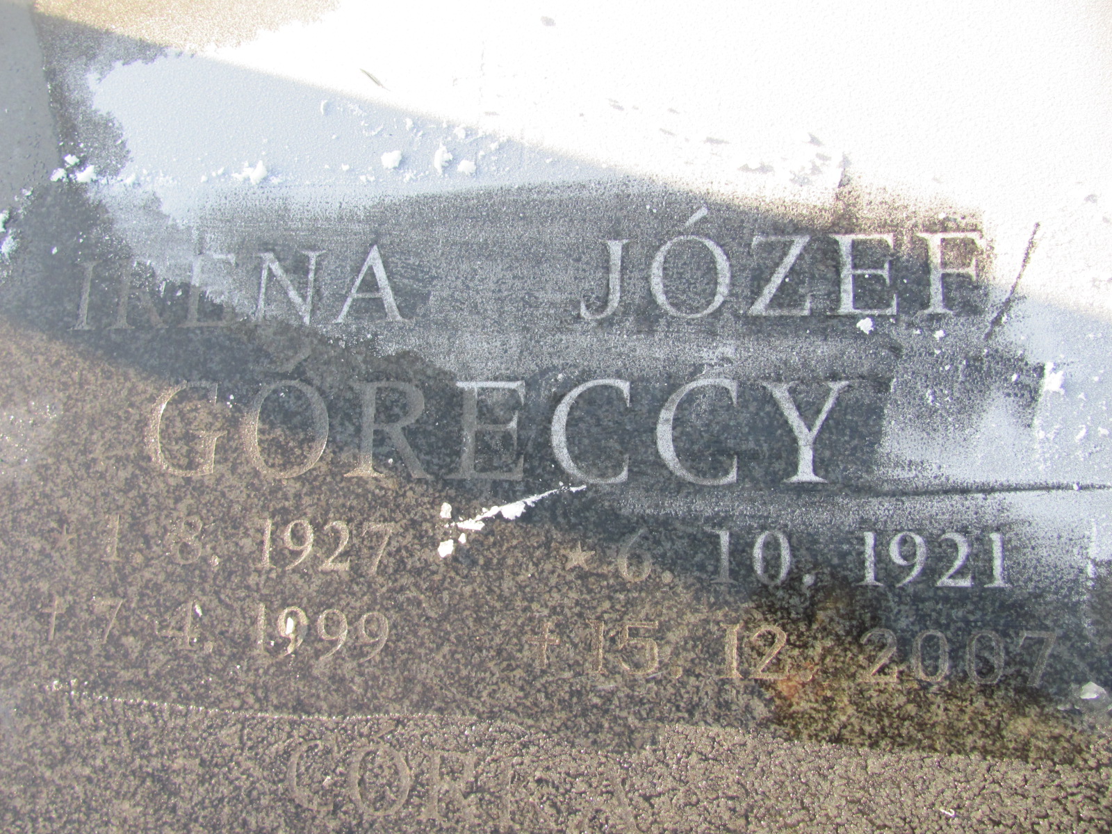 Józef Górecki 1921 Mysłowice NSPJ - Grobonet - Wyszukiwarka osób pochowanych