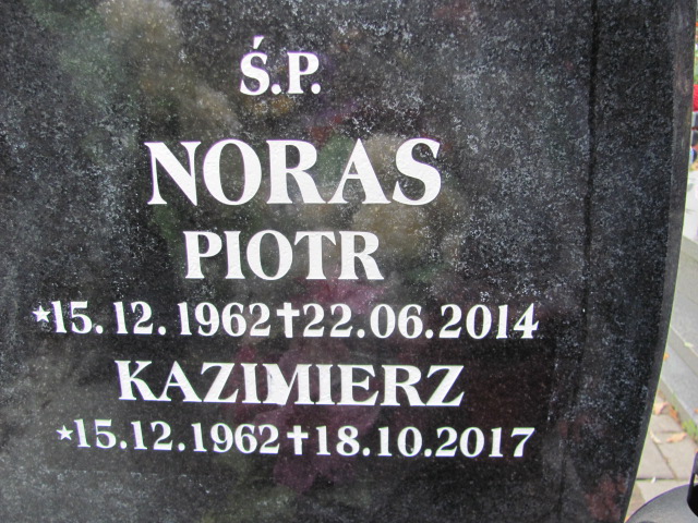 Kazimierz Noras 1962 Mysłowice NSPJ - Grobonet - Wyszukiwarka osób pochowanych