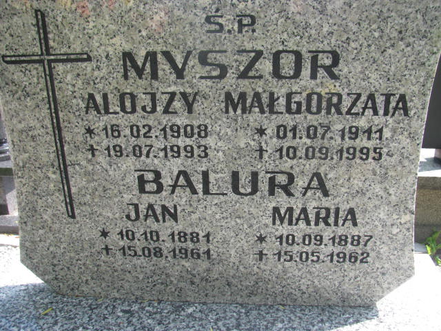 Małgorzata Myszor 1911 Mysłowice NSPJ - Grobonet - Wyszukiwarka osób pochowanych