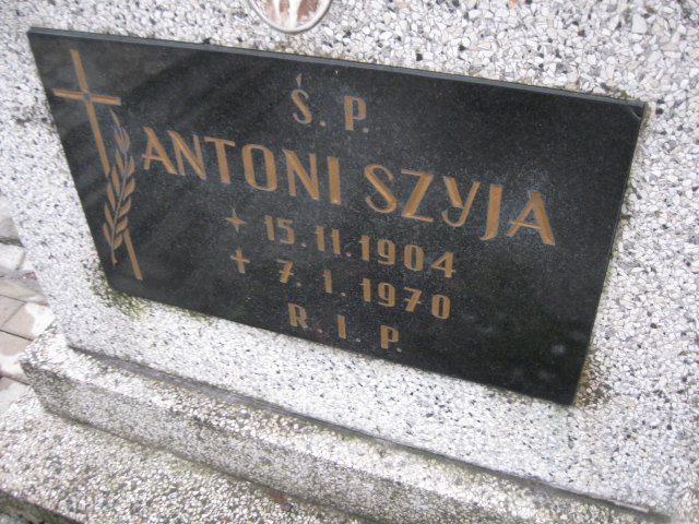Antoni Szyja 1904 Mysłowice NSPJ - Grobonet - Wyszukiwarka osób pochowanych