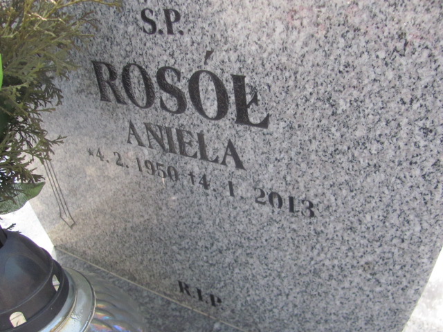 Aniela Rosół 1950 Mysłowice NSPJ - Grobonet - Wyszukiwarka osób pochowanych