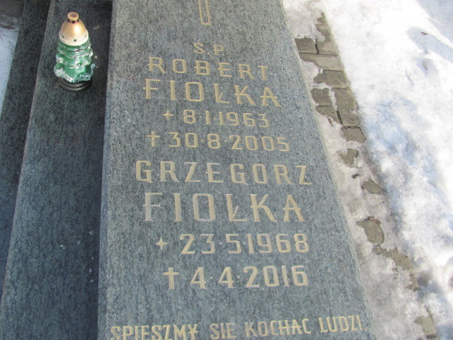 Grzegorz Fiołka 1968 Mysłowice NSPJ - Grobonet - Wyszukiwarka osób pochowanych