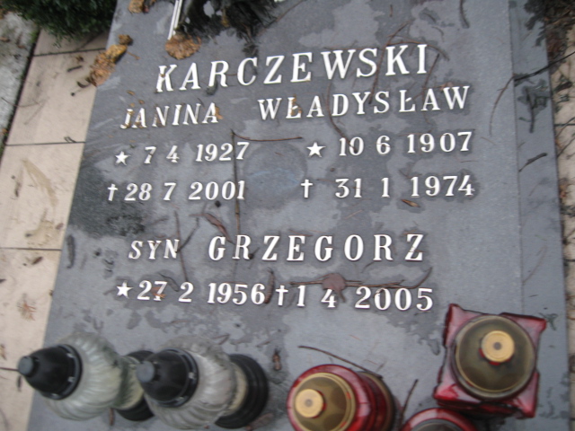 Grzegorz Karczewski 1956 Mysłowice NSPJ - Grobonet - Wyszukiwarka osób pochowanych