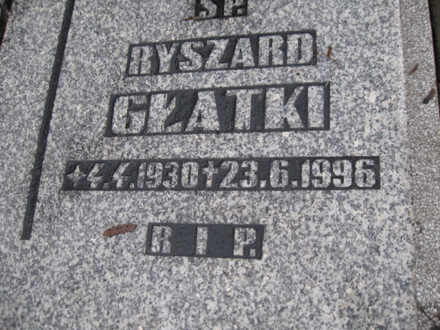 Ryszard Głatki 1930 Mysłowice NSPJ - Grobonet - Wyszukiwarka osób pochowanych