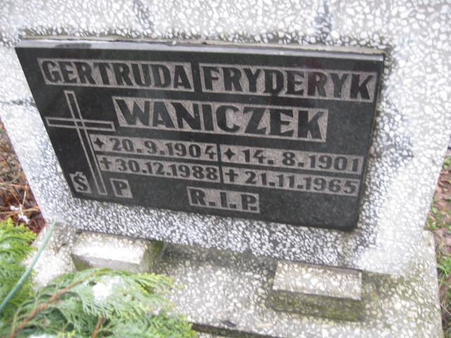 Fryderyk Waniczek 1901 Mysłowice parafialny NSPJ - Grobonet - Wyszukiwarka osób pochowanych