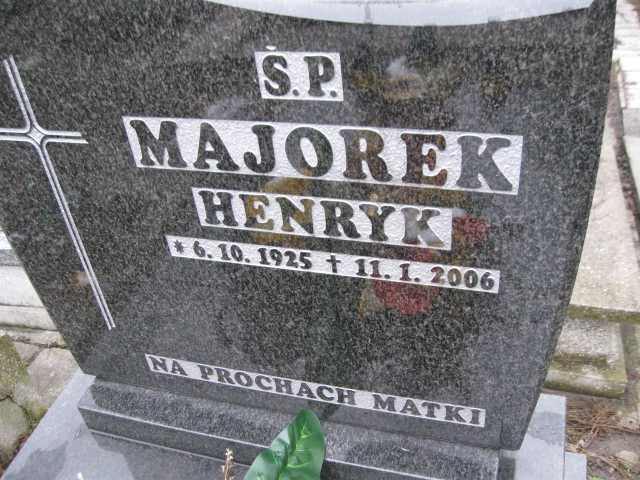 Henryk Majorek 1925 Mysłowice NSPJ - Grobonet - Wyszukiwarka osób pochowanych