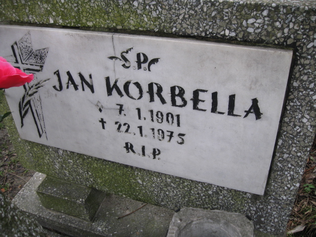 Jan Korbella 1901 Mysłowice NSPJ - Grobonet - Wyszukiwarka osób pochowanych
