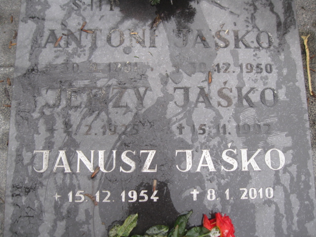 Janusz Jaśko 1954 Mysłowice NSPJ - Grobonet - Wyszukiwarka osób pochowanych