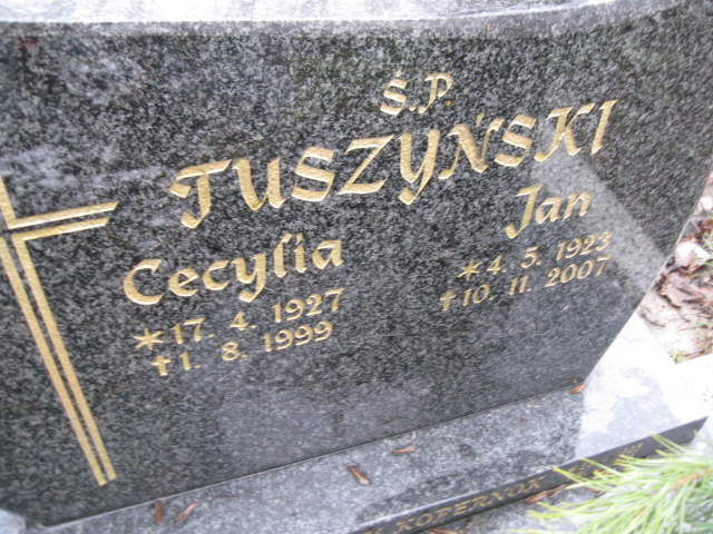 Jan Tuszyński 1923 Mysłowice NSPJ - Grobonet - Wyszukiwarka osób pochowanych