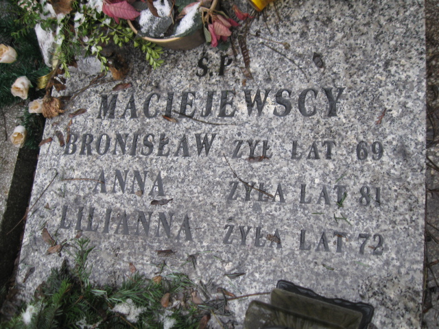 Lilianna Maciejewska Mysłowice NSPJ - Grobonet - Wyszukiwarka osób pochowanych