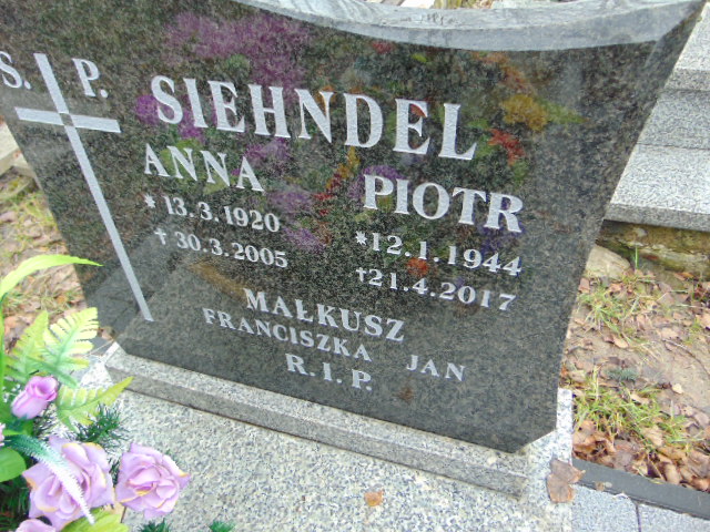 Piotr Siehndel 1944 Mysłowice NSPJ - Grobonet - Wyszukiwarka osób pochowanych