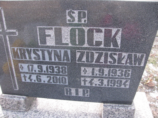 Krystyna Flock 1938 Mysłowice parafialny NSPJ - Grobonet - Wyszukiwarka osób pochowanych