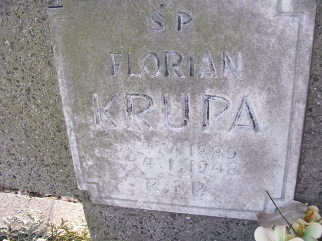 Florian Krupa 1889 Mysłowice NSPJ - Grobonet - Wyszukiwarka osób pochowanych