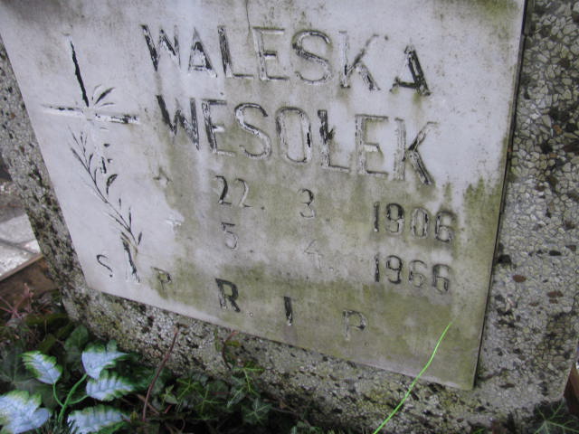 Waleska Wesołek 1906 Mysłowice NSPJ - Grobonet - Wyszukiwarka osób pochowanych