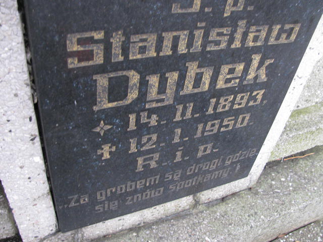 Stanisław Dybek 1893 Mysłowice NSPJ - Grobonet - Wyszukiwarka osób pochowanych