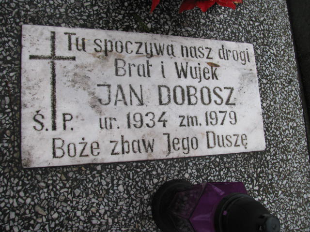 Jan Dobosz 1934 Mysłowice NSPJ - Grobonet - Wyszukiwarka osób pochowanych